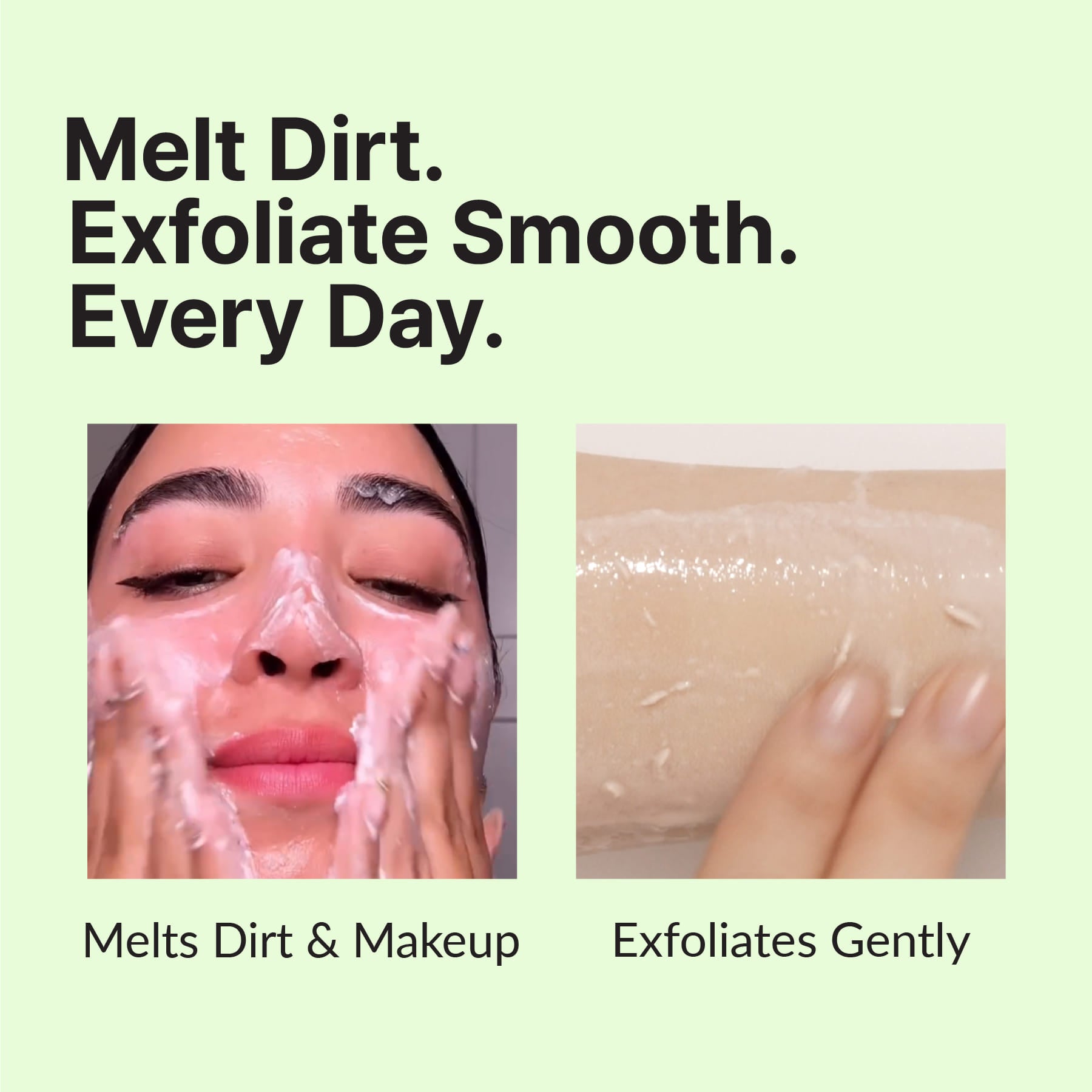 Returnu Pore Shooter Gommage Balm melting texture detail