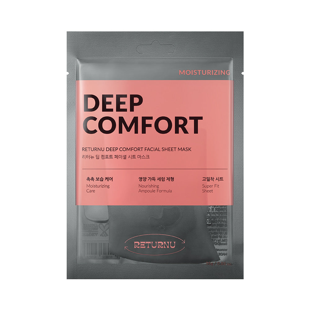 Returnu Vitatone Sheet Mask application on face for glowing skin