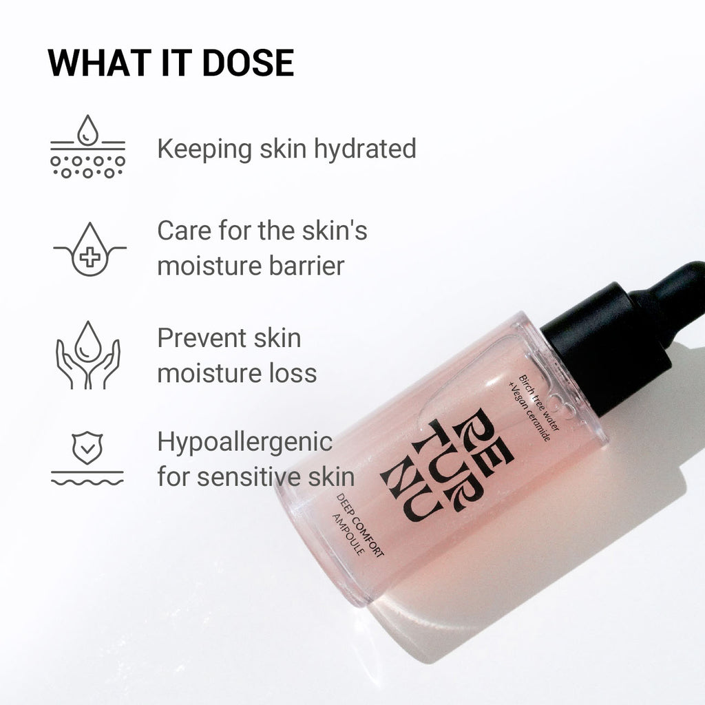 Returnu Deep Comfort Ampoule product packaging detail