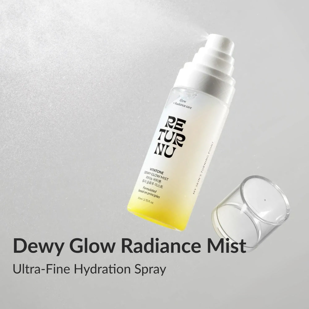 Returnu Vitatone Dewy Glow Mist fine mist spray detail