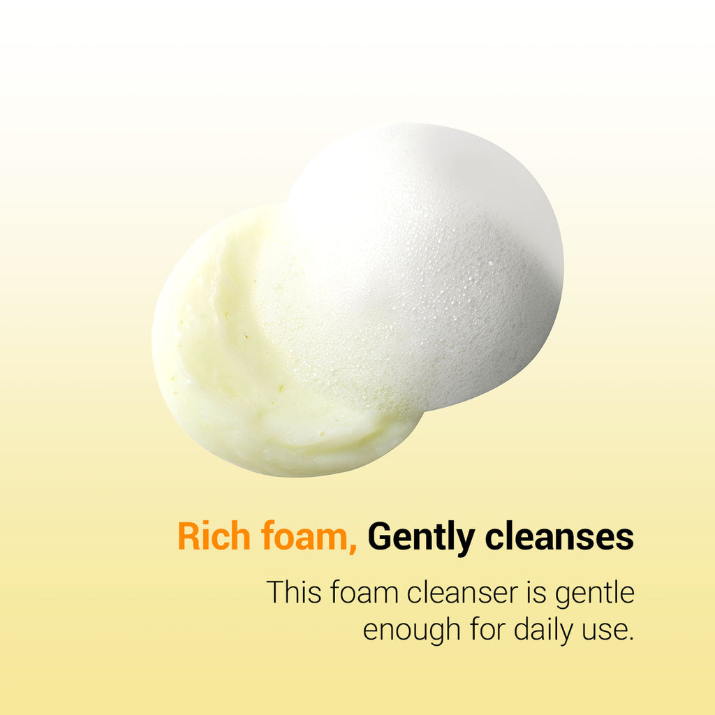 Returnu Vitatone Foam Cleanser full product display with ingredients