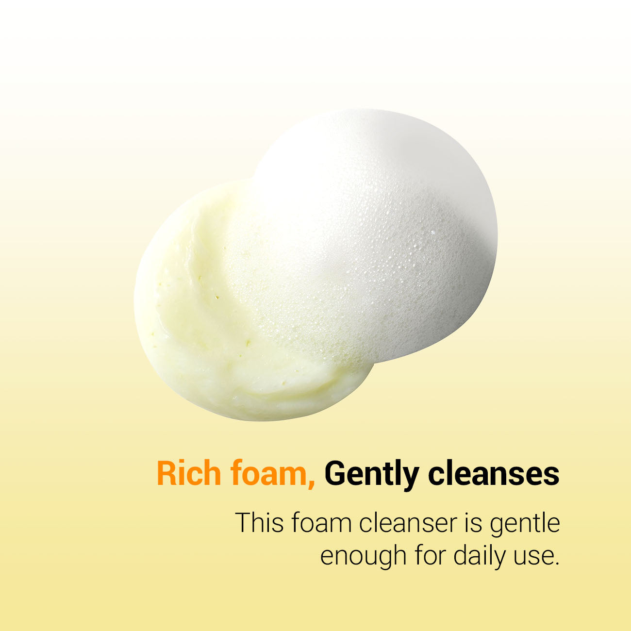 Returnu Vitatone Foam Cleanser full product display with ingredients