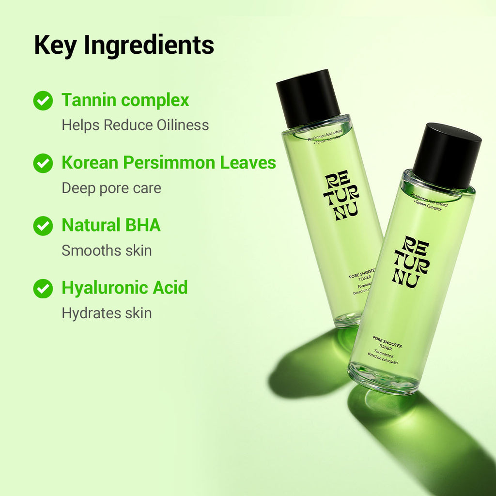 Returnu Pore Shooter Toner application on cotton pad
