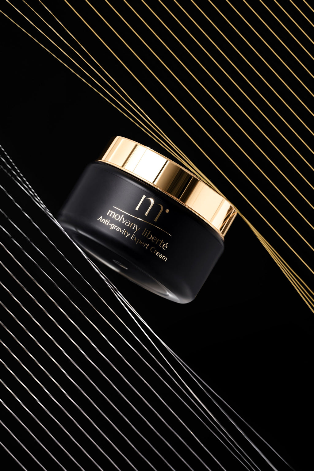 Molvany Liberté Firming Cream product jar lifestyle shot