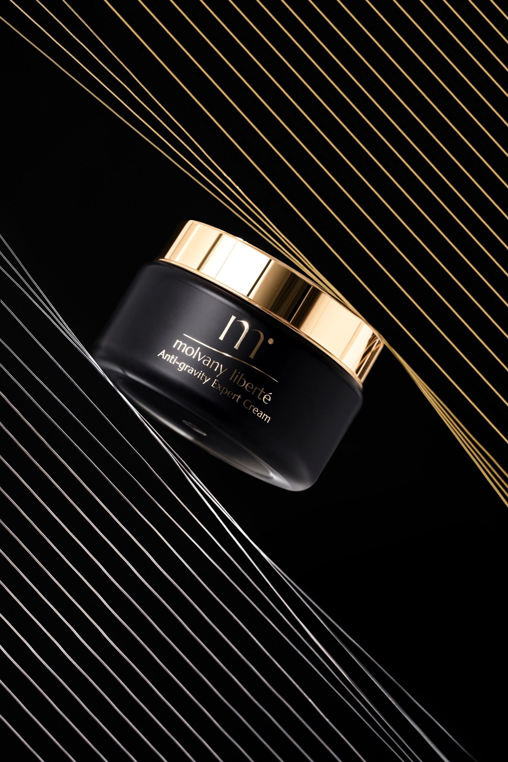 Molvany Liberté Firming Cream product jar lifestyle shot