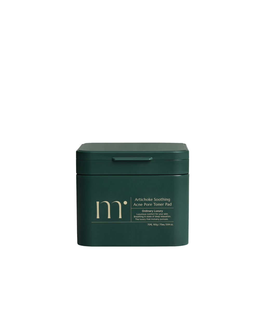 Molvany Artichoke Soothing Acne Pore Toner Pad full product on white background