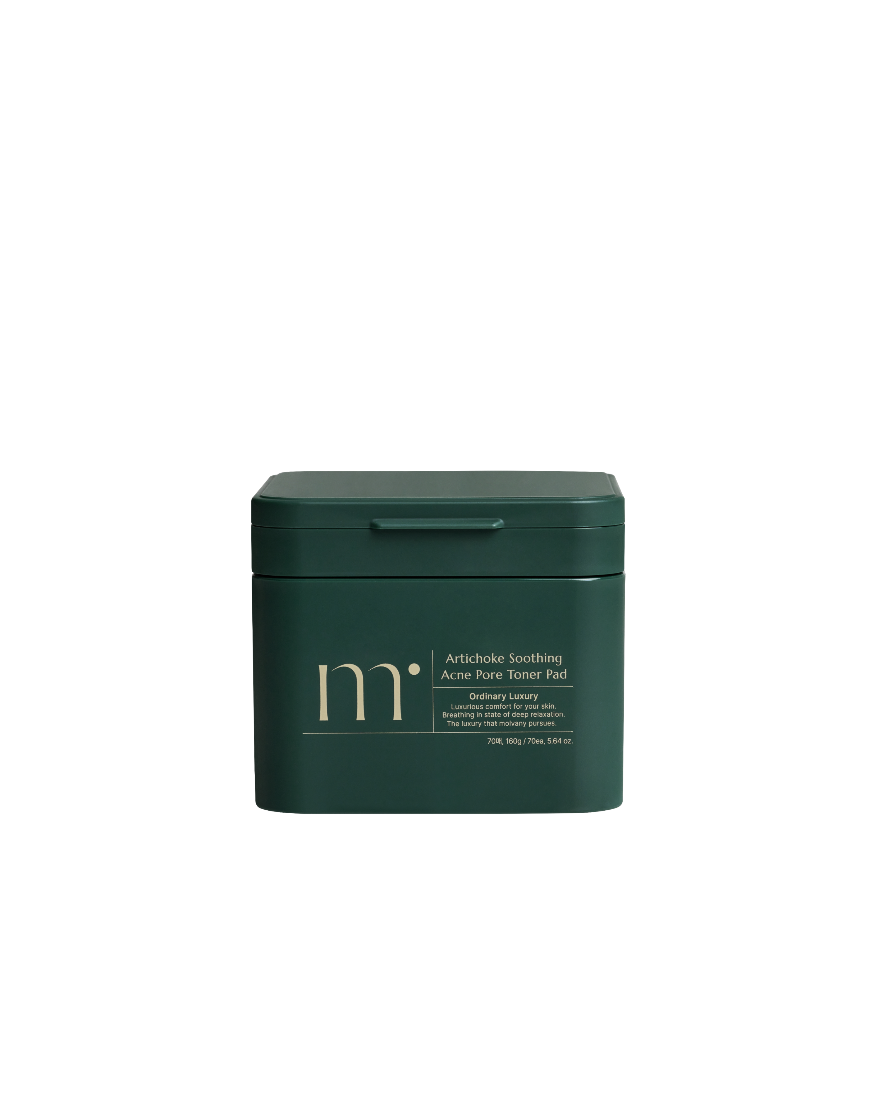 Molvany Artichoke Soothing Acne Pore Toner Pad full product on white background